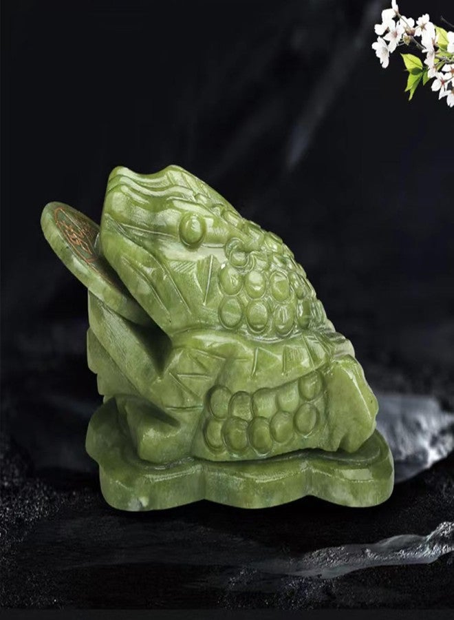 Jeonz Feng Shui Jade Money Frog with Coin in Mouth 1.1LB - Image 5